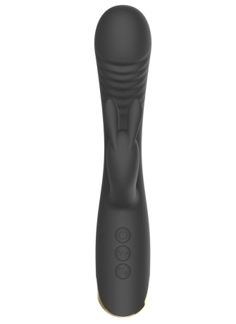 Vibromasseur triple stimulation très puissant noir USB - WS-NV062BLK
